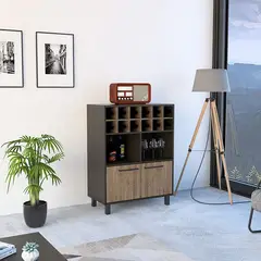 TUHOME - Bar Kaia 2 Puertas (porta Botellas)