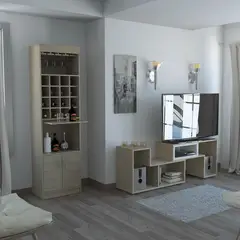 TUHOME - Bar Kava + Rack Extensible - Rovere