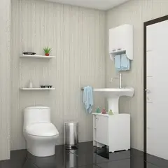 TUHOME - Botiquín Bath 28 + Optimizador Lavamanos 47-A - Blanco