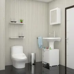 TUHOME - Botiquín Bath 47-B + Optimizador Lavamanos 47-A - Blanco