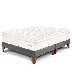 PARAISO - Cama Europea Royal Cloud King + 2 Almohadas Viscoelásticas + Protector