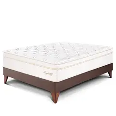 PARAISO - Cama Europea Royal Cloud 1.5 Plz + 1 Almohada Viscoelástica