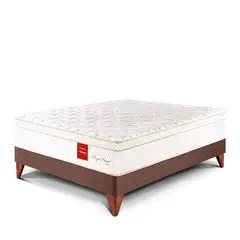 PARAISO - Cama Europea Royal Prince Firme 1.5 Plz + 1 Almohada Viscoelástica + Protector