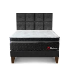 FORLI - Dormitorio Europeo Platinium 2 Plz + 2 Almohadas Viscoelásticas + Protector
