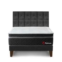 FORLI - Dormitorio Europeo Platinium King + 2 Almohadas Viscoelásticas + Protector