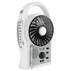 MACROTEL - Ventilador + Lámpara + Radio Fm