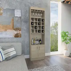 TUHOME - Bar Kava Beijing 2 Puertas (porta Copas Y Porta Botellas)