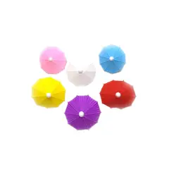 WELCOME HOME LIMA - Set de Marcadores de Copas Con Diseño de Sombrillas