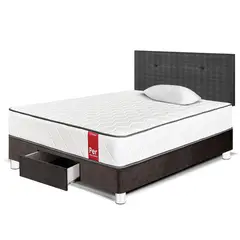 PARAISO - Dormitorio Con Cajones Per 1.5 Plz + 1 Almohada + Protector
