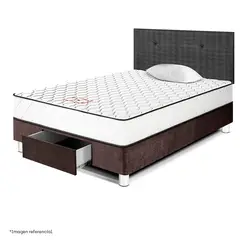 PARAISO - Dormitorio Con Cajones Per 1.5 Plz + 1 Almohada + Protector