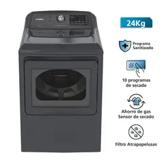 MABE - Secadora SMG17R8MSDBB0 24KG Gas- Diamond Gray