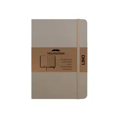 MOUSTACHINE - Libreta Classic Lino Mediana Rayas - Habano Claro