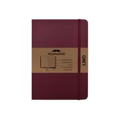 MOUSTACHINE - Libreta Classic Lino Mediana Rayas - Vino