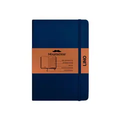 MOUSTACHINE - Libreta Classic Lino Mediana Rayas - Azul