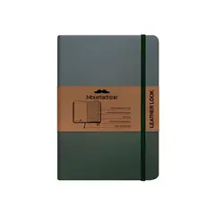 MOUSTACHINE - Libreta Classic Leather Look Pocket Cuadriculado - Verde