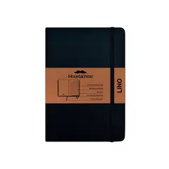 MOUSTACHINE - Libreta Classic Lino Pocket Rayas - Habano Negro