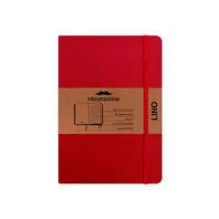 MOUSTACHINE - Libreta Classic Lino Pocket Rayas - Rojo