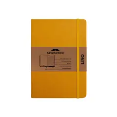 MOUSTACHINE - Libreta Classic Lino Pocket Rayas - Amarillo