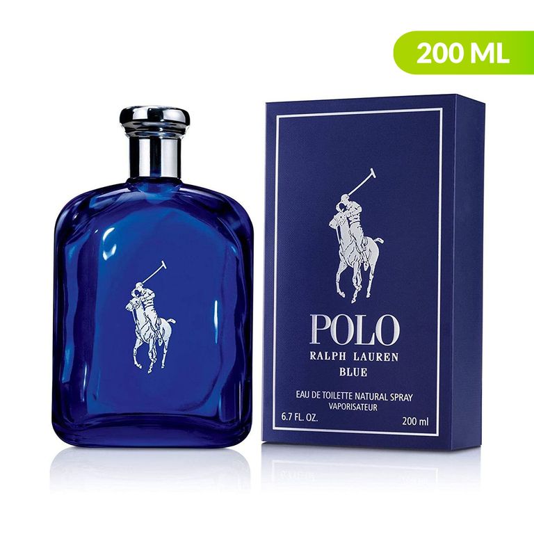 Perfume Polo Blue 200Ml Amaderado-Acuerado Hombre