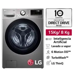 Lavaseca WD15EG2S 15/8 Kg AI DD Carga Frontal Plateado Oscuro