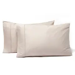 BASEMENT HOME - Set X2 Fundas De Almohada 100% Algodón Pima
