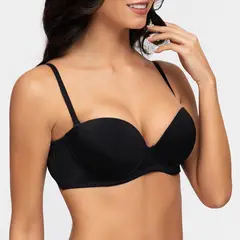 CAFFARENA - Sosten Strapless con Push Up