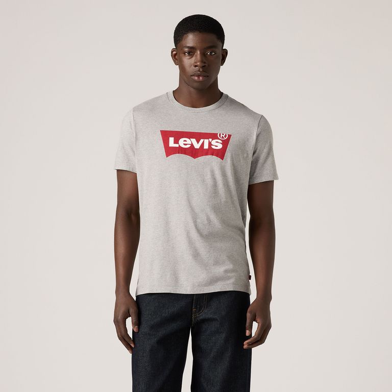 Polo Hombre Graphic Set-In Neck Gris