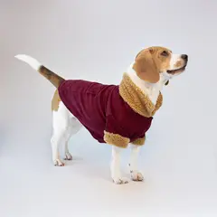 NADRA - Abrigo Pet Burgundy Pana