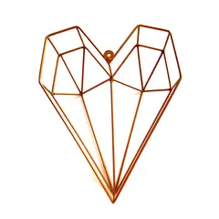 WELCOME HOME LIMA - Corazon Deco Metal Cobre