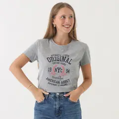 AMERICAN ABBEY - Polo Manga Corta Algodón Mujer