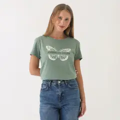 AMERICAN ABBEY - Polo Manga Corta Algodón Mujer