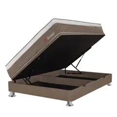 FORLI - Cama Boxet Boreal Pocket Ss 2 Plz + 2 Almohadas Viscoelásticas + Protector