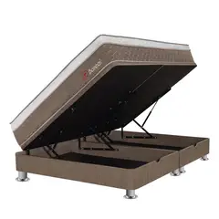 FORLI - Cama Boxet Boreal Pocket Ss Queen + 2 Almohadas Viscoelásticas + Protector