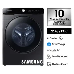 SAMSUNG - Lavaseca Ai Control 22/13 KG WD22T6500GV