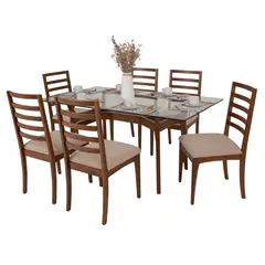 MICA - Juego de Comedor Amanda 6 Sillas