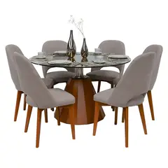 BASEMENT HOME - Juego de Comedor Ania 6 Sillas