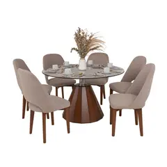 BASEMENT HOME - Juego de Comedor Ania 6 Sillas