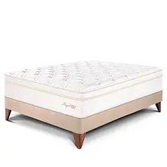 PARAISO - Cama Europea Royal Cloud 1.5 Plz + 1 Almohada Viscoelástica