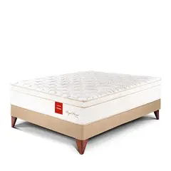PARAISO - Cama Europea Royal Prince Firme 1.5 Plz + 1 Almohada Viscoelástica + Protector