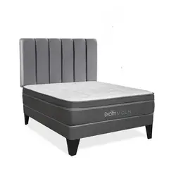 DROM - Dormitorio Europeo Moln 2 Plz + 2 Almohadas Viscoelásticas + Protector