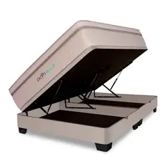 DROM - Cama Boxet Mild Queen + 2 Almohadas Viscoelásticas + Protector.