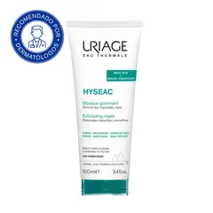 URIAGE - Hyséac Mascarilla Exfoliante 100ml - 2 modos de uso: Mascarilla y Exfoliante
