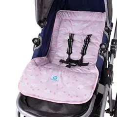 MONCHITOS - Colchón Para Coche Rosado Nubes Xtraconfort