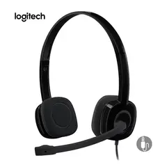 LOGITECH - Audifono H151 Cable 3.5 mm con Micrófono y Controles