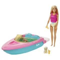 BARBIE - Muñeca Lancha Playera