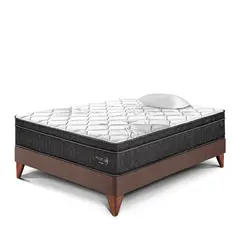 PARAISO - Cama Europea Pocket Star 1.5 Plz + 1 Almohada + Protector