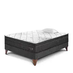 PARAISO - Cama Europea Pocket Star 1.5 Plz + 1 Almohada + Protector