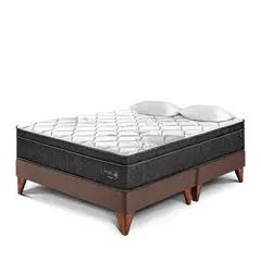 PARAISO - Cama Europea Pocket Star King + 2 Almohadas + Protector