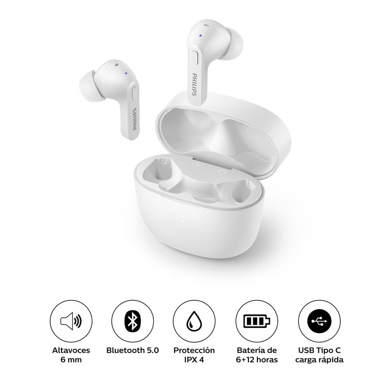 Audífonos True Wireless Bluetooth 5.0 IPX 4 TAT2206BK