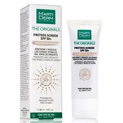 MARTIDERM - Protector Solar Facial Anti-Aging Proteos Screen Spf 50+ con color 40 ml